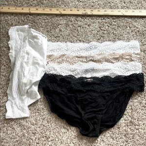 Cosabella Dolce lace bikini briefs Panties Set - White, Black, Tan